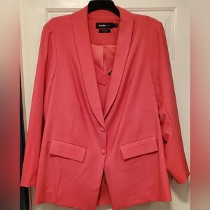 Blazer and camisole set.  TORRID.  Salmon color.  Never worn. Size 3